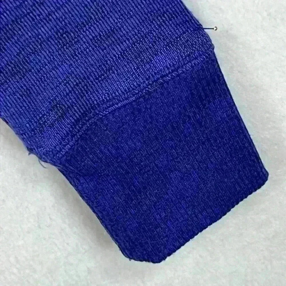 Gerry Women’s Knit Top Size Small Blue Cowl Neck with Drawstring Poly/Spandex - Picture 7 of 11